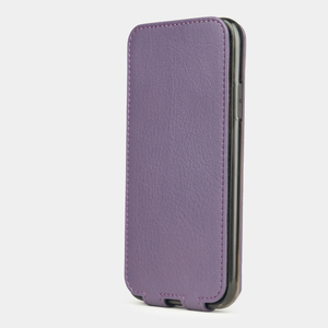Чехол для iPhone X/XS из натуральной кожи теленка, фиолетового цвета