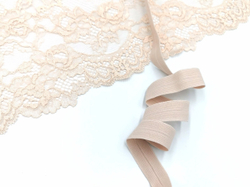 Эластичная бейка, 17 мм, серебристый пион, (арт. K205/17A-168), м