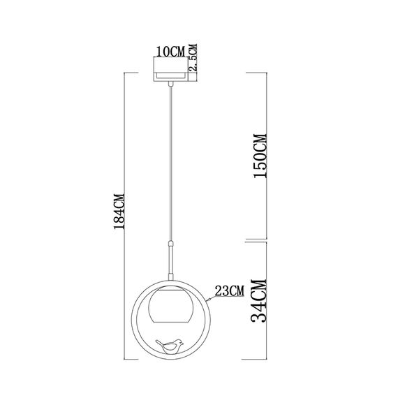 Подвесной светильник Arte Lamp Caprice A4182SP-1BR