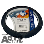 Оплетка на руль круглая Nova Bright 47692 размер М черная спонж