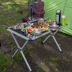 Стол туристический Naturehike увеличенный складной, 116.5х60х50,5 см. коричневый