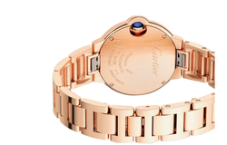 CARTIER Blue Balloon Collection Automatic Mechanical Movement 30m Water Resistance Unisex Watch 33mm Gold Dial