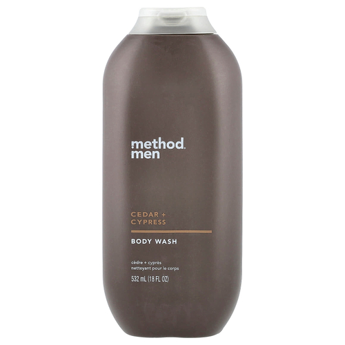 Method, Для мужчин, гель для душа, кедр и кипарис, 532 мл (18 жидк. унц.)