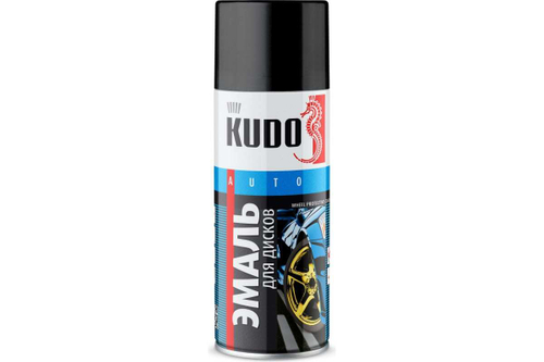 Эмаль для дисков Kudo Черная (520мл) аэрозоль