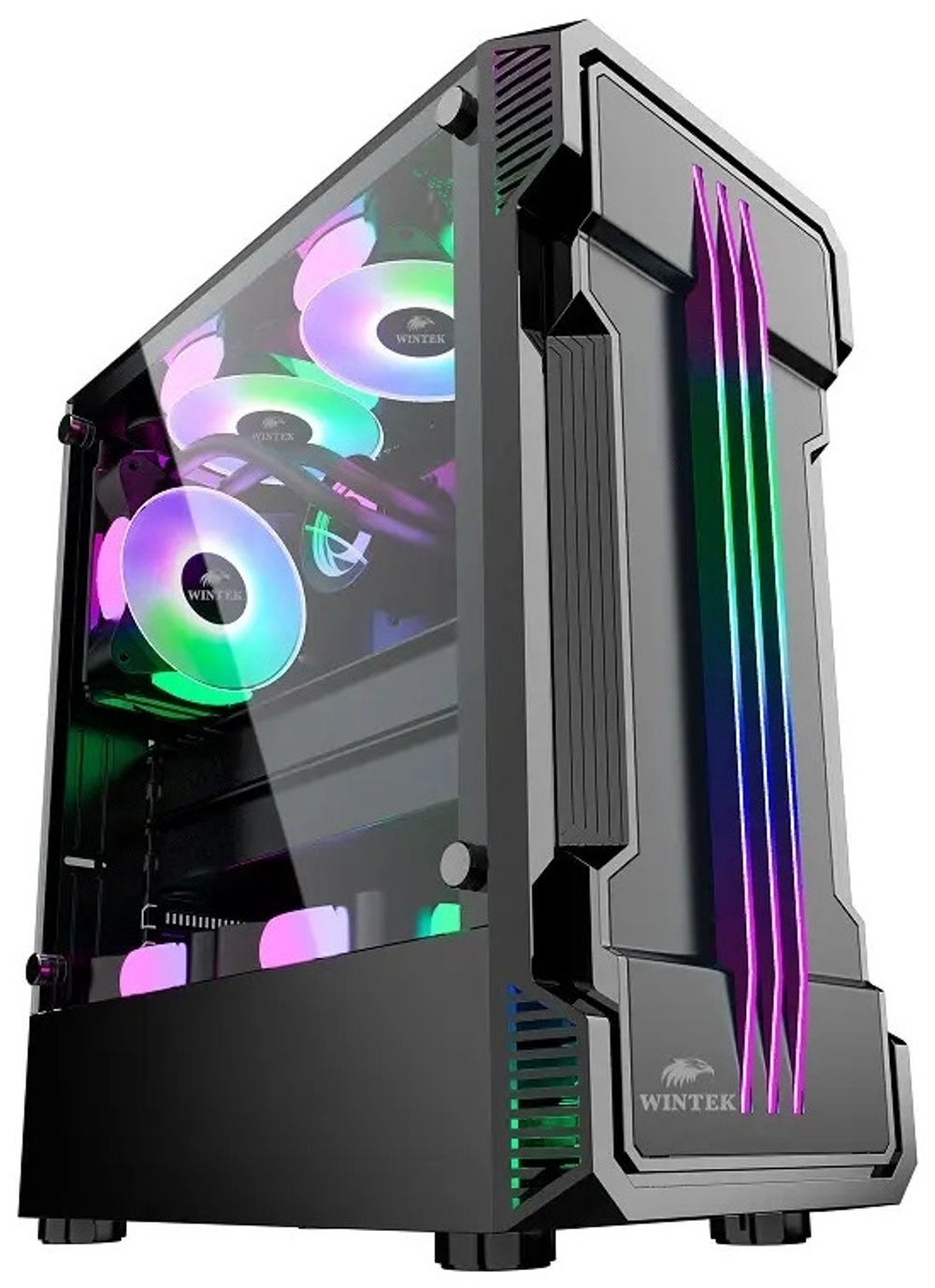 Корпус Wintek Flame-V2 D537-B TG черный