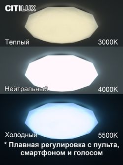 Citilux Астрон CL733900G RGB Люстра светодиодная с пультом