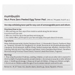 Numbuzin, No.4 Pore Zero Peeled Egg, тоник, 70 шт., 190 мл (6,42 жидк. унции)