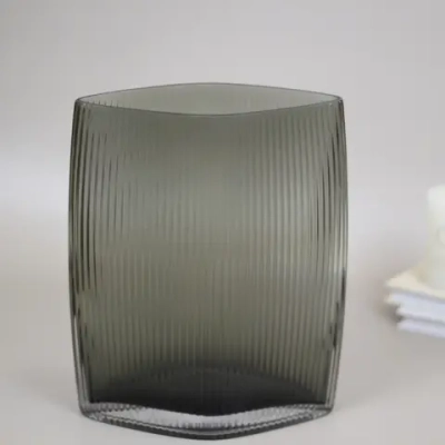 Ваза стеклянная «Саманта» 17,5*22см зеленая