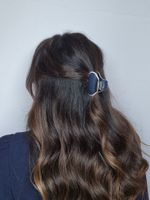 Краб для волос 6 см, темно-синий, MONTE VITA, 457022