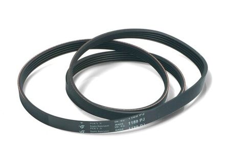 Ремень 1189 J5 HUTCHINSON для стиральной машины /1194 j5 1200мм черный, белая надпись, Ariston/Bosch/Whirlpool 481281728269