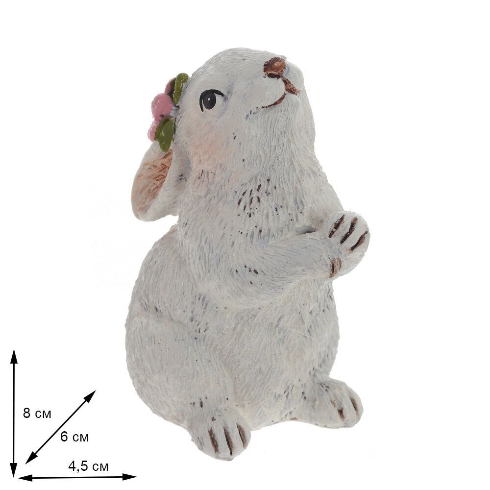 GAEM Фигурка декоративная "Кролик", L4,5 W6 H8 см