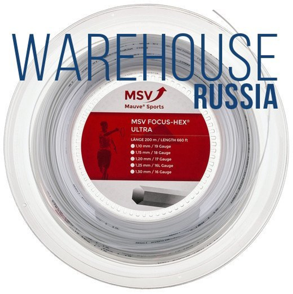 Теннисные струны MSV Focus Hex Ultra (200 m) - черный