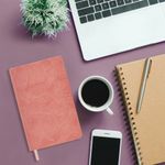 Ежедневник датированный 2025, А5, 138x213 мм, BRAUBERG "Foliage", под кожу гибкий, розовый, 115852