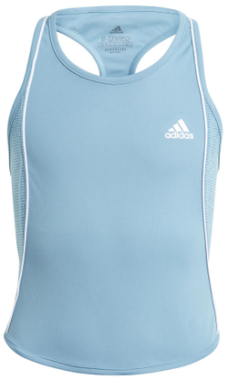 Футболка для девочки теннисная Adidas G Pop Up Tank Top - hazy blue/white
