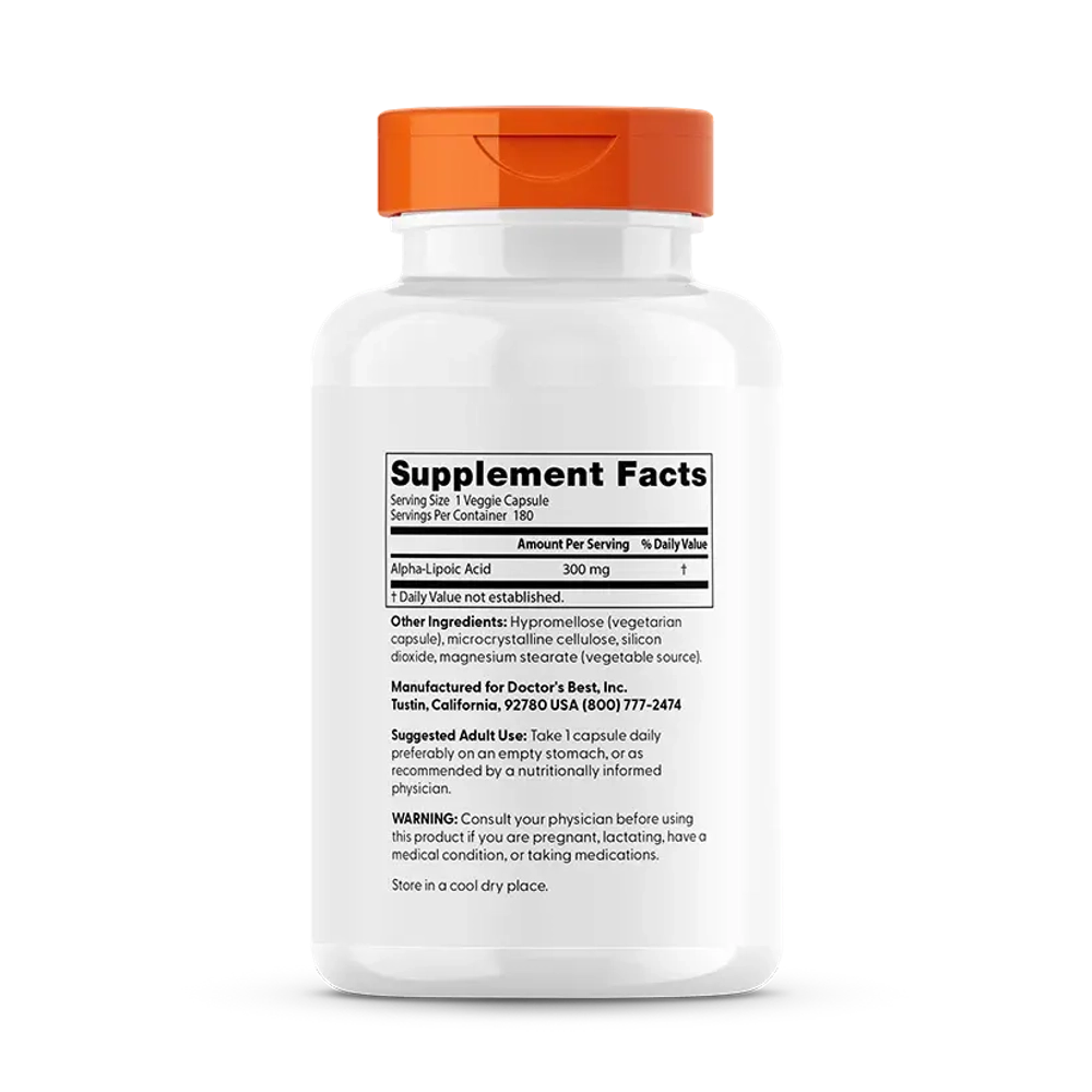 Alpha-Lipoic Acid 300 мг 180 капсул Doctors Best