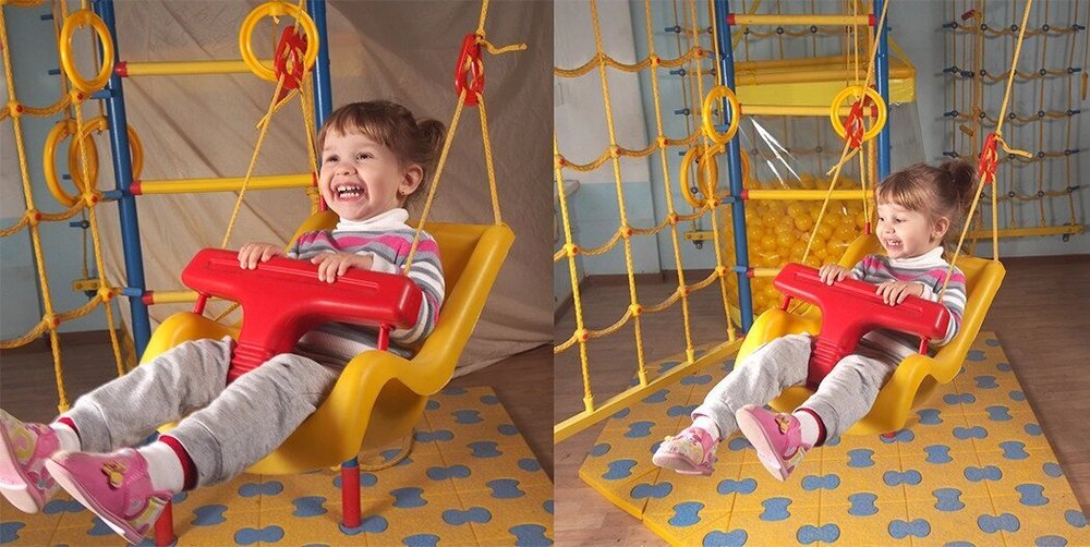 Качели для малышей до 3-х лет