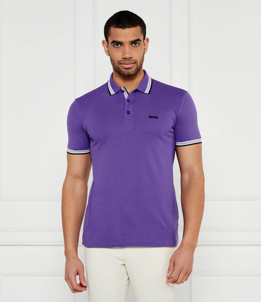 Поло Paddy BOSS GREEN - фиолетовый(50469055)