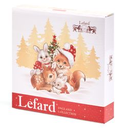 БЛЮДО LEFARD "С НОВЫМ ГОДОМ!" 16*3,5 СМ КРАСНОЕ (КОР=24ШТ.)