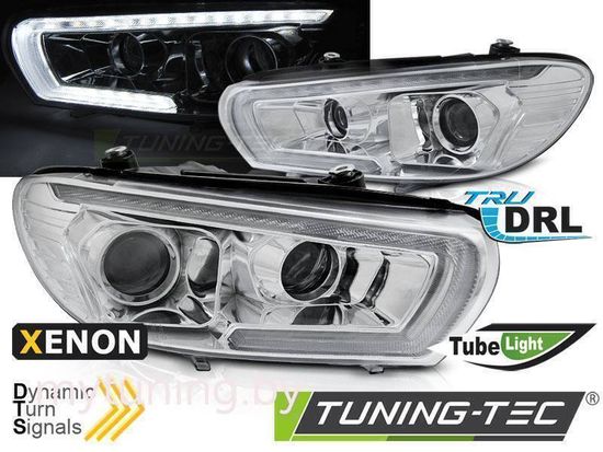 Фары передние XEONON SEQ LED CHROME для VW SCIROCCO