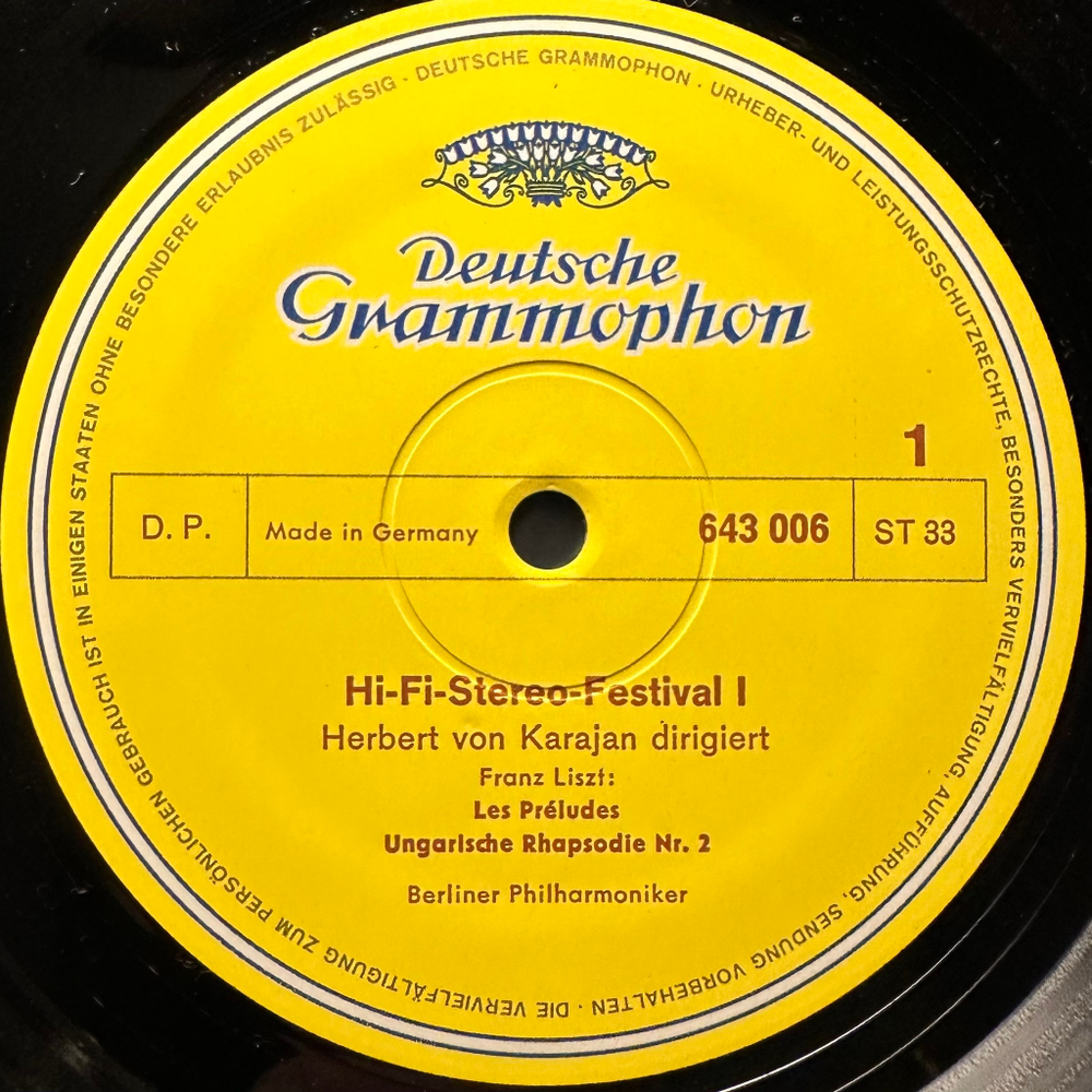 Лист, Чайковский, Сибелиус ‎– Hifi Stereo Festival 1 (Германия 1971г.)