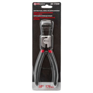 Съемник стопорных колец изогнутый на разжим (90°,L-175мм), в блистере FORCEKRAFT FK-68-175SB