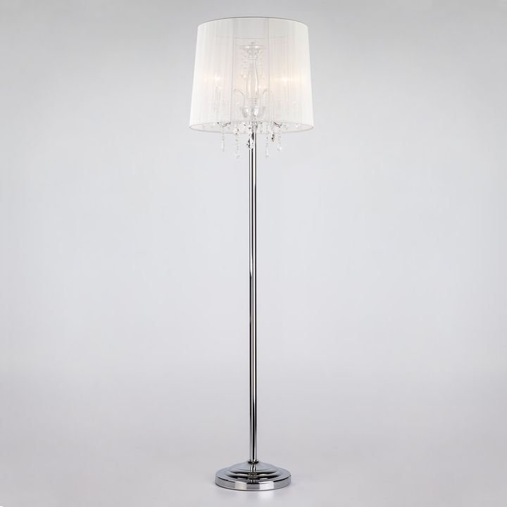 Торшер Eurosvet 2045/3F хром/белый