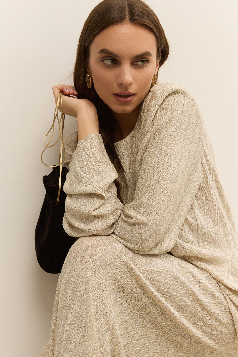 Сумочка-кисет бархатная