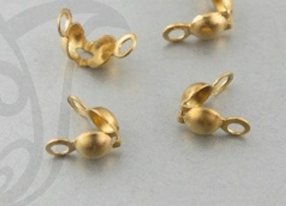 l386-з Каллоты 8*4мм, нерж. сталь, позолота, шт