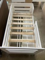 Кровать с ящиком Манеж ЛДСП белый/белый (ладе) 800*1600