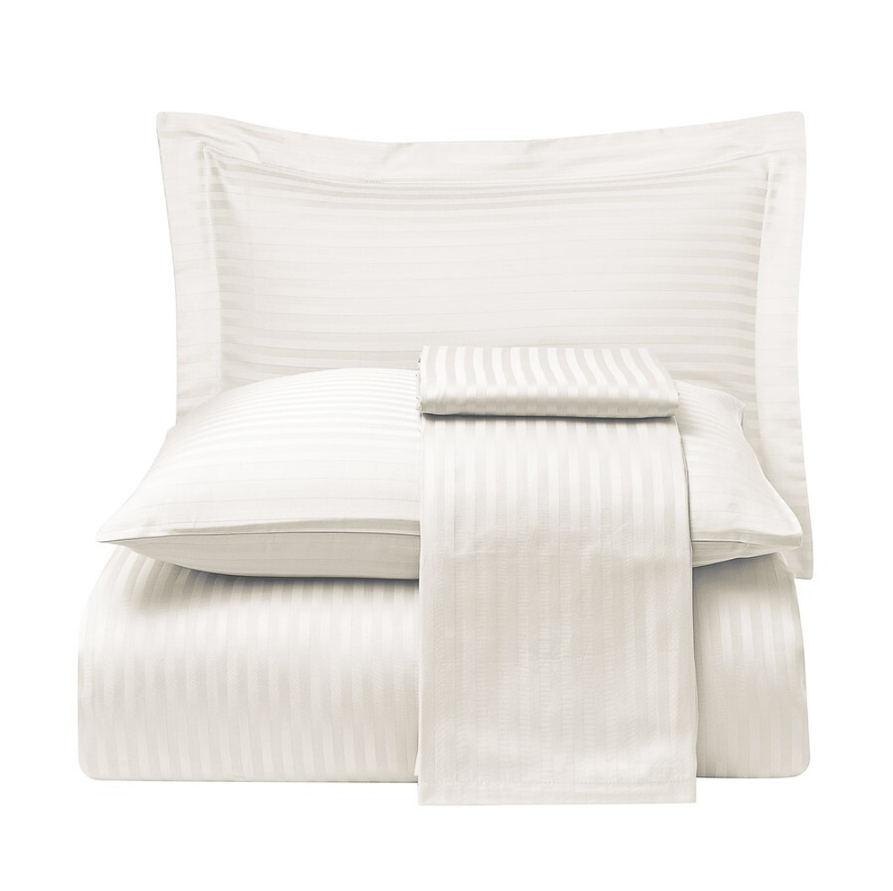 Постельное белье семейное Tivolyo home Jaquard кремовое