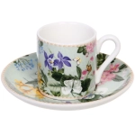 Кофейный набор 8 предметов «Цветочная фантазия» (4 кружи 100мл+4 блюдца)