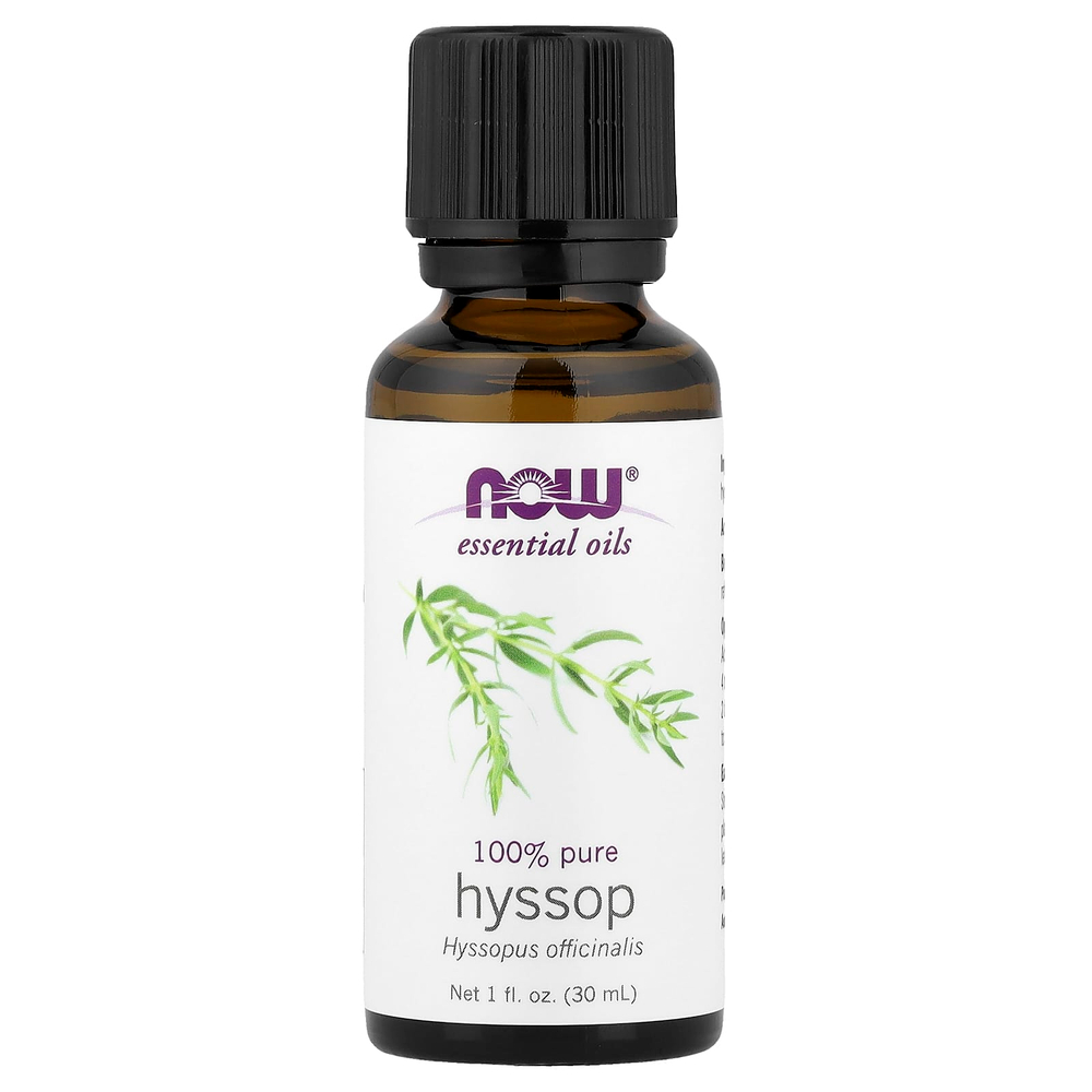 NOW Foods, Эфирные масла, иссоп, 30 мл (1 жидк. унц.)