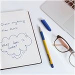 Ручка шариковая OfficeSpace "Yellow Stone" синяя, 0,7мм, грип, штрихкод