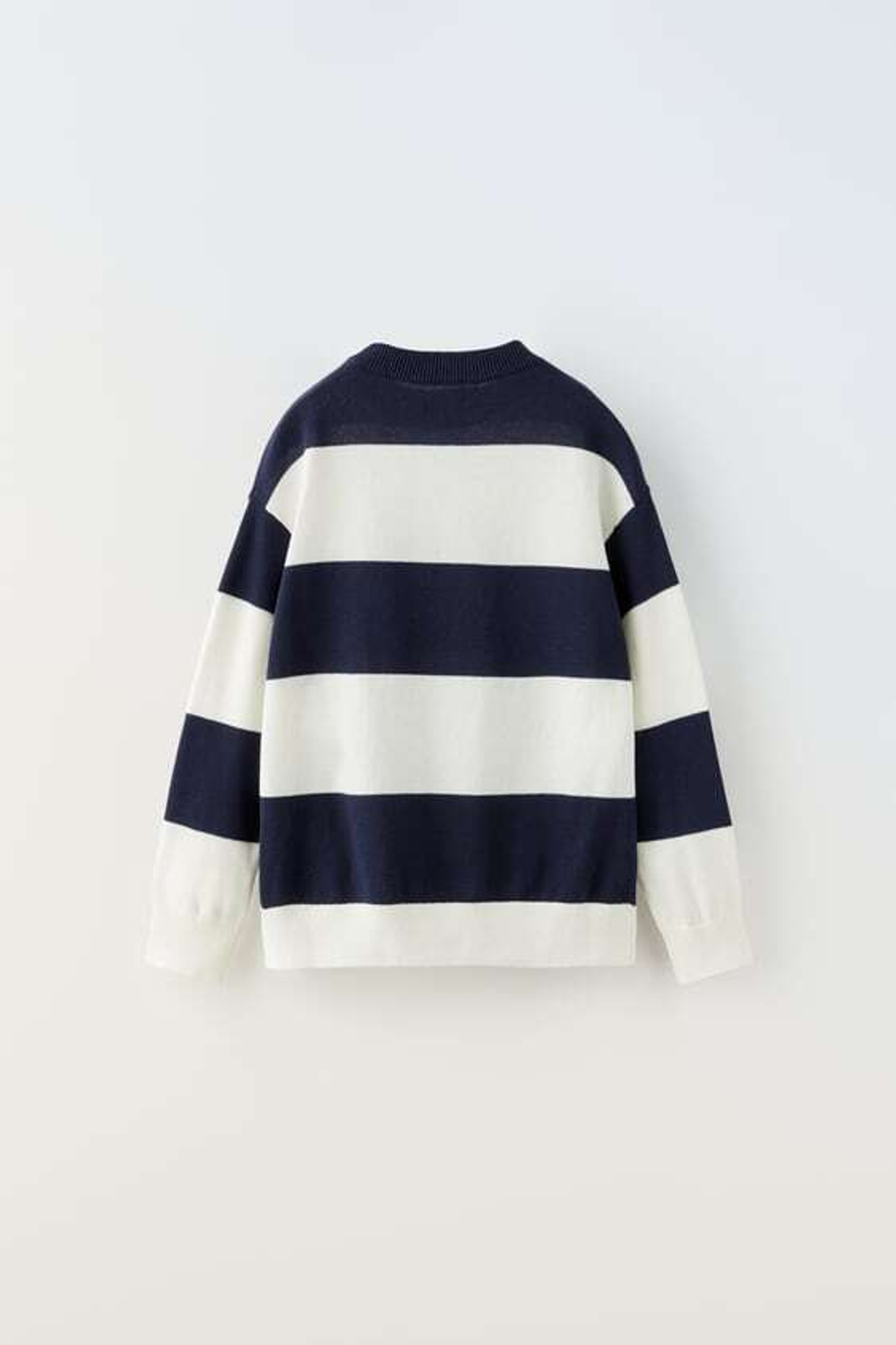 ZARA СВИТЕР В ПОЛОСКУ, СИНИЙ