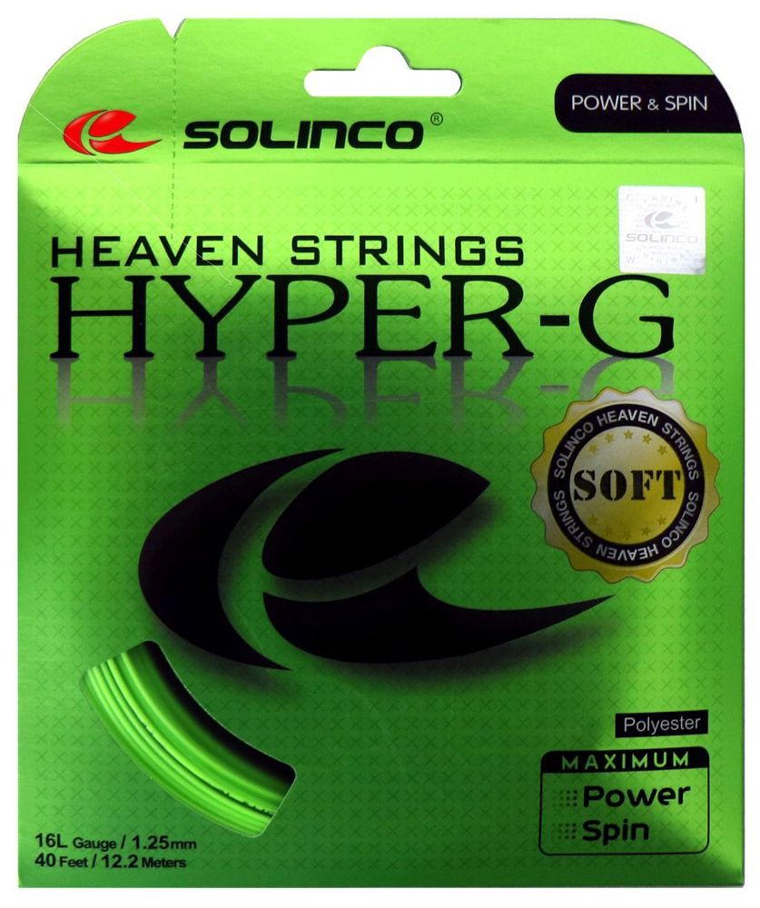 Струны теннисные Solinco Hyper-G Soft (12 m) - green