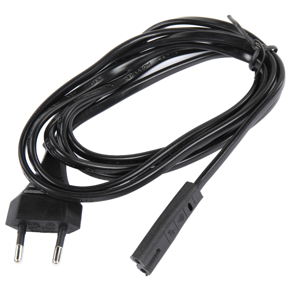 Кабель питания УНИВЕРСАЛЬНЫЙ для аудио и видеотехники C7 (2 pin) SONNEN 1 8 м черный (2 штуки в упаковке)