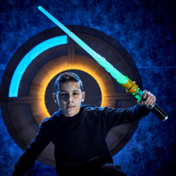 Hasbro STAR WARS - Электронный меч световой Power Crystal Lightsaber с кристаллами G0727
