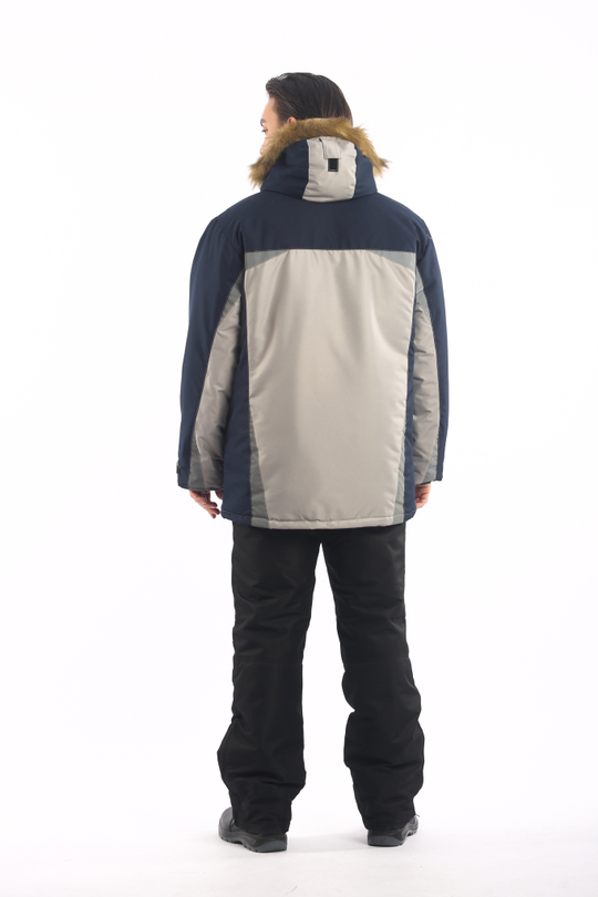 Куртка утепленная "Ультра" серый/синий