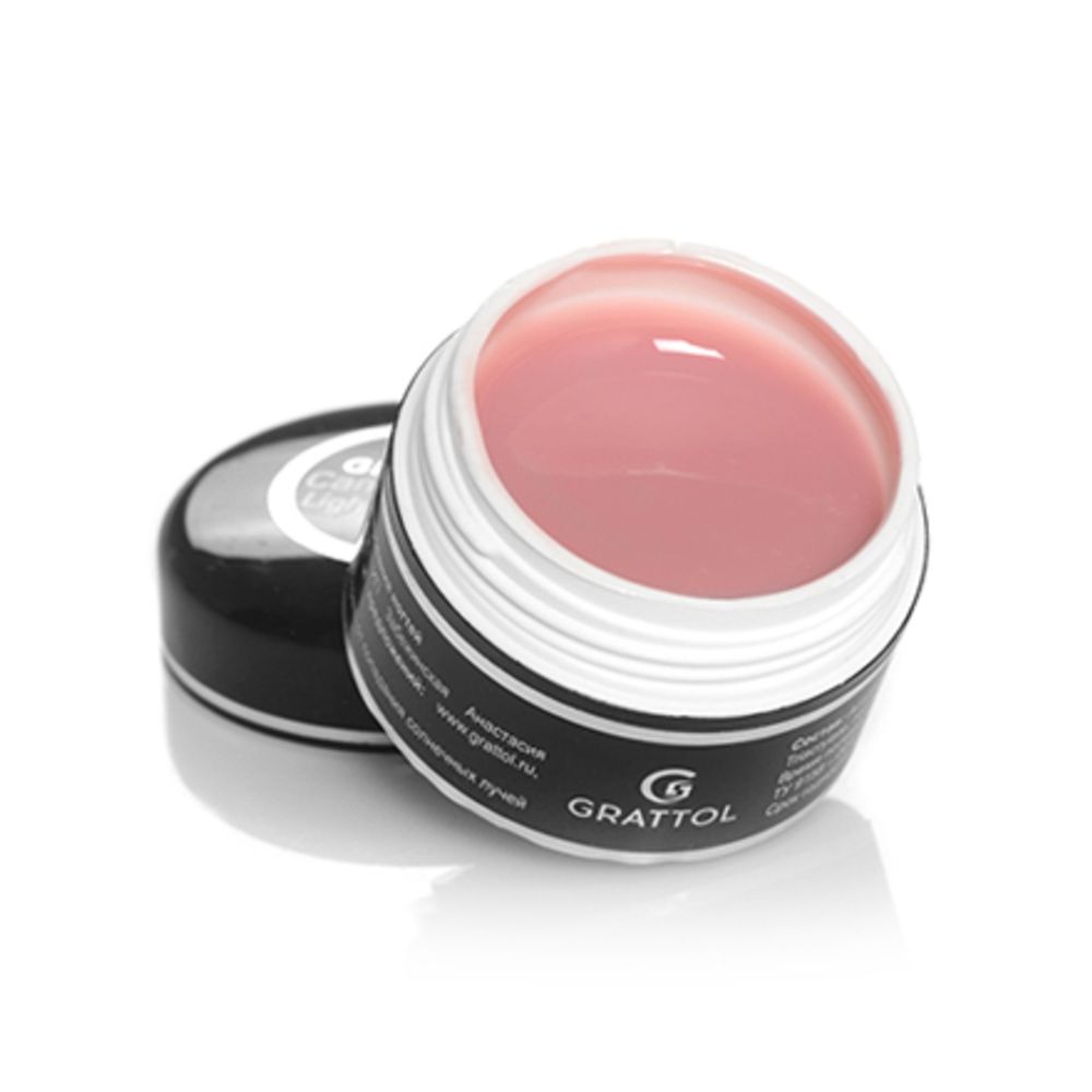 Grattol Gel Camouflage Light Natural - Гель камуфлирующий светло-нюдовый, 15мл