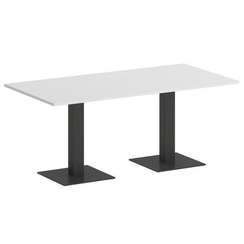 Onix Direct Стол прямоугольный O.SPRG-4 Белый Бриллиант/Металл Антрацит 1800*900*750