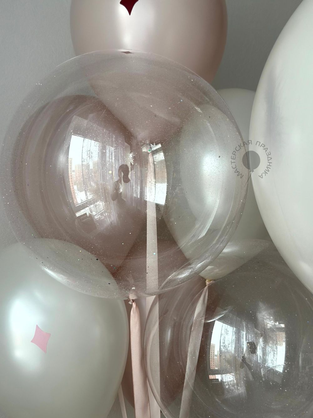 Воздушные шары на девичник с шаром-сюрприз №9007  Изображение6