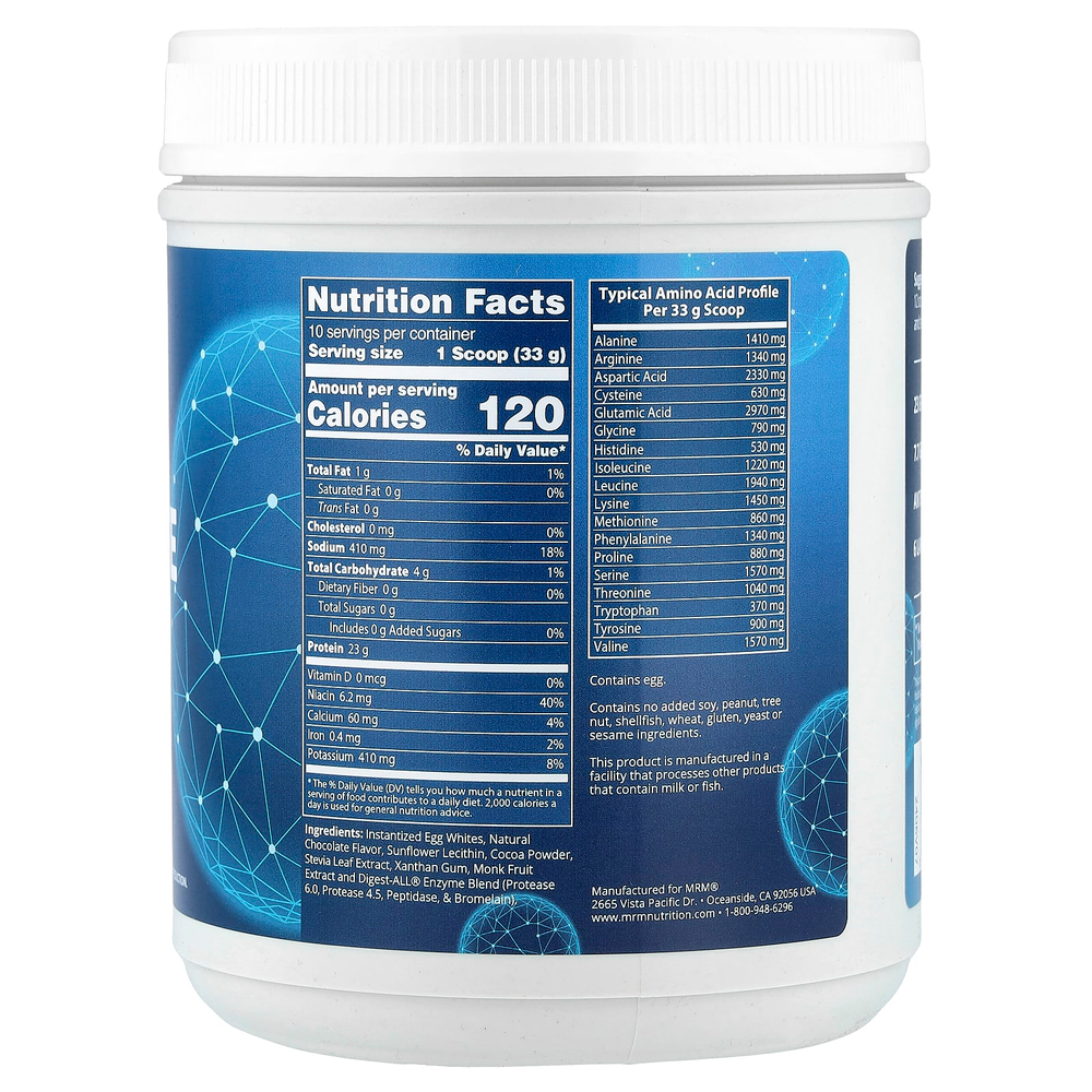 MRM Nutrition, Протеин из яичного белка, шоколад, 340 г (12 унций)
