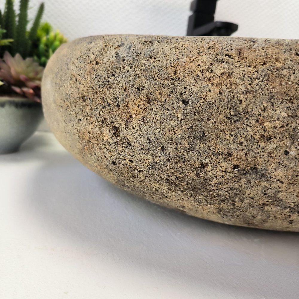 Раковина из речного камня RS-63879 (51*44*15) 0123