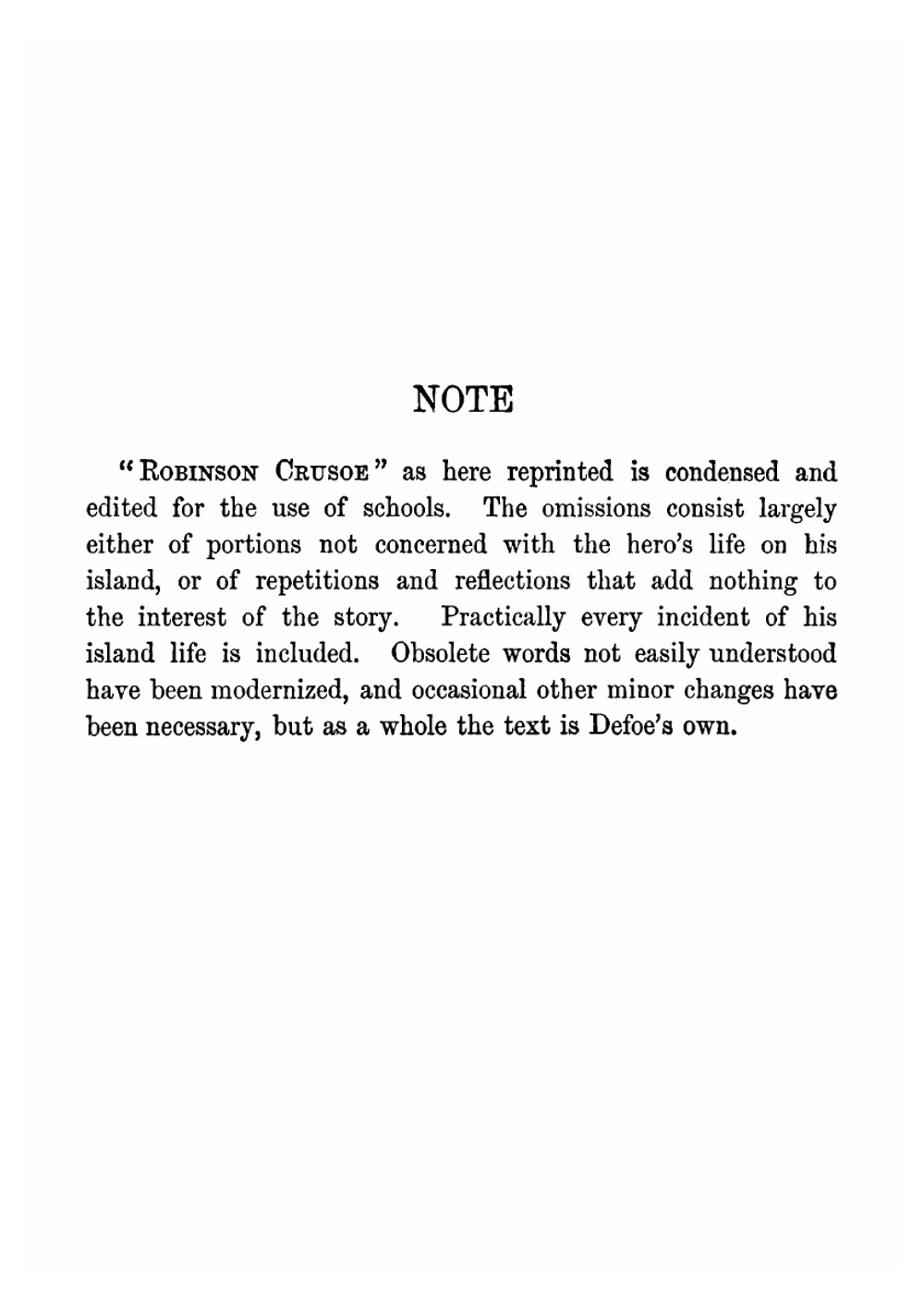 The Life and Adventures of Robinson Crusoe (Large Print Edition) | Daniel Defoe