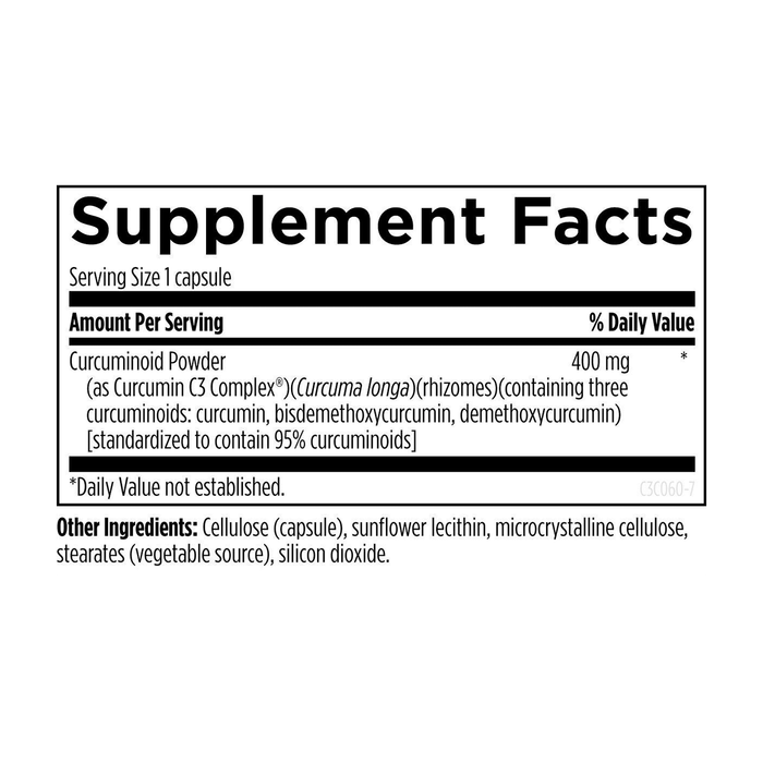 Комплекс куркумина C3, C3 Curcumin Complex, Designs for Health, 60 капсул 2