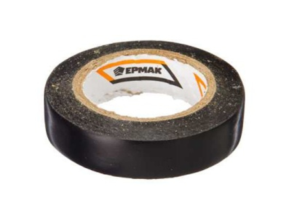 Изолента ПВХ черная 15мм-7,5м Ермак