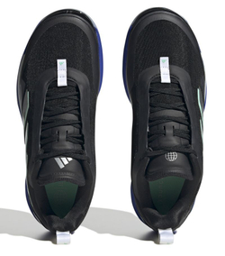Женские теннисные кроссовки Adidas Avacourt W - core black/silver metallic/lucid blue - Black