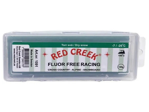 Парафин FFR RED CREEK 1091 FLUOR FREE RACING GREEN Dry Snow зел. -7°/-20°С 140г