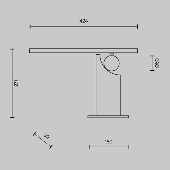 Настольный светильник Монументо / Monumento 3000К 9Вт Maytoni mod467tl-l9bs3k