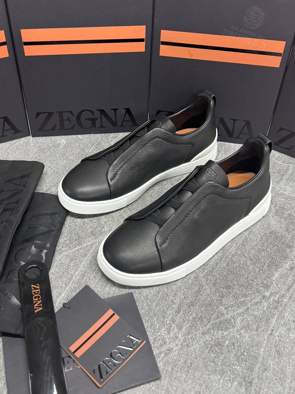 Кеды Zegna Triple Stitch